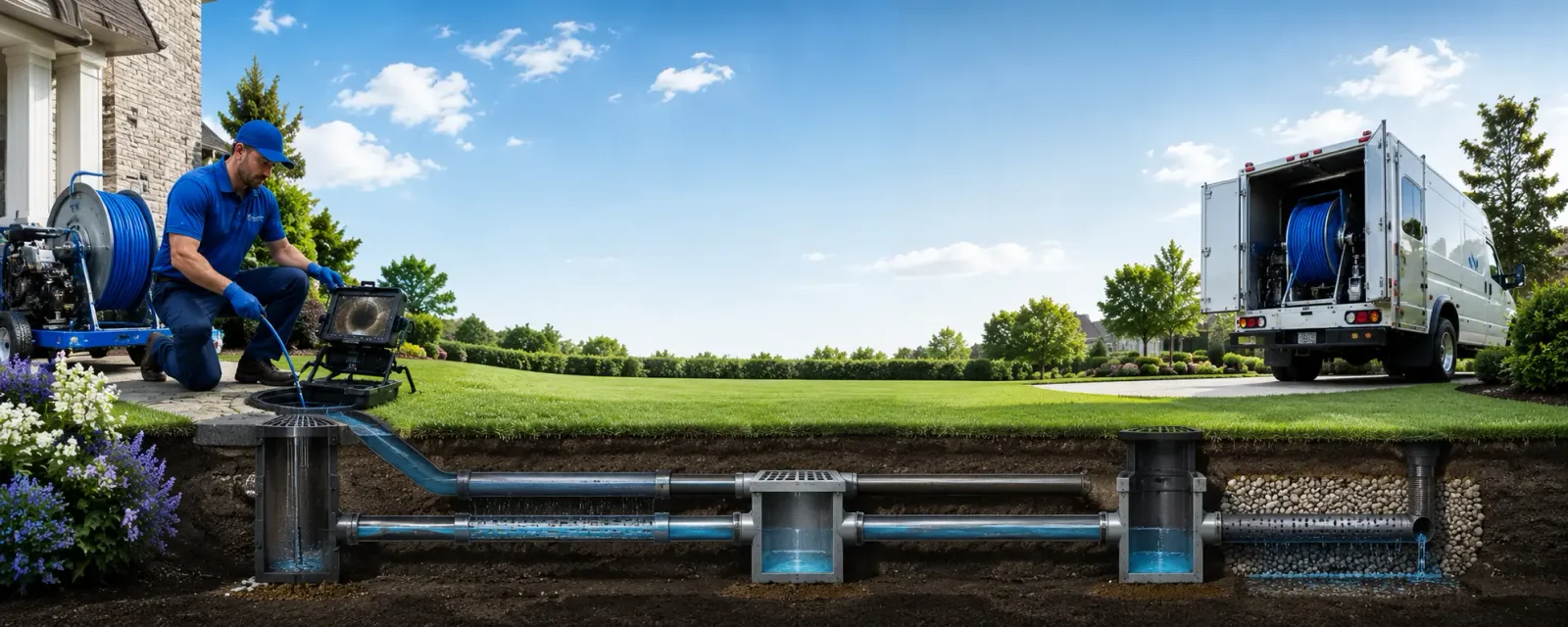 Outdoor drain cleaning information for Allport, PA